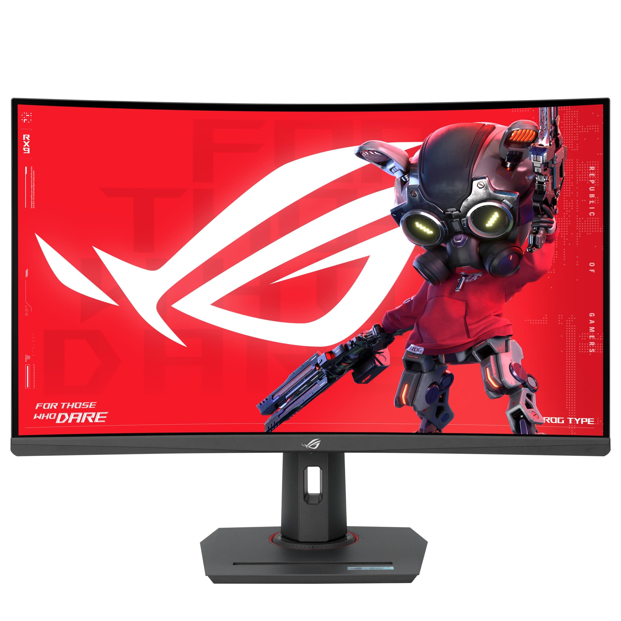 ASUS ROG Strix XG32WCS 32 Zoll Gaming Monitor (2560x1440, Curved, 180Hz (über 144Hz), Fast VA, Extreme Low Motion Blur Sync, USB Type-C, DisplayWidget Center, Stativanschluss, HDR)