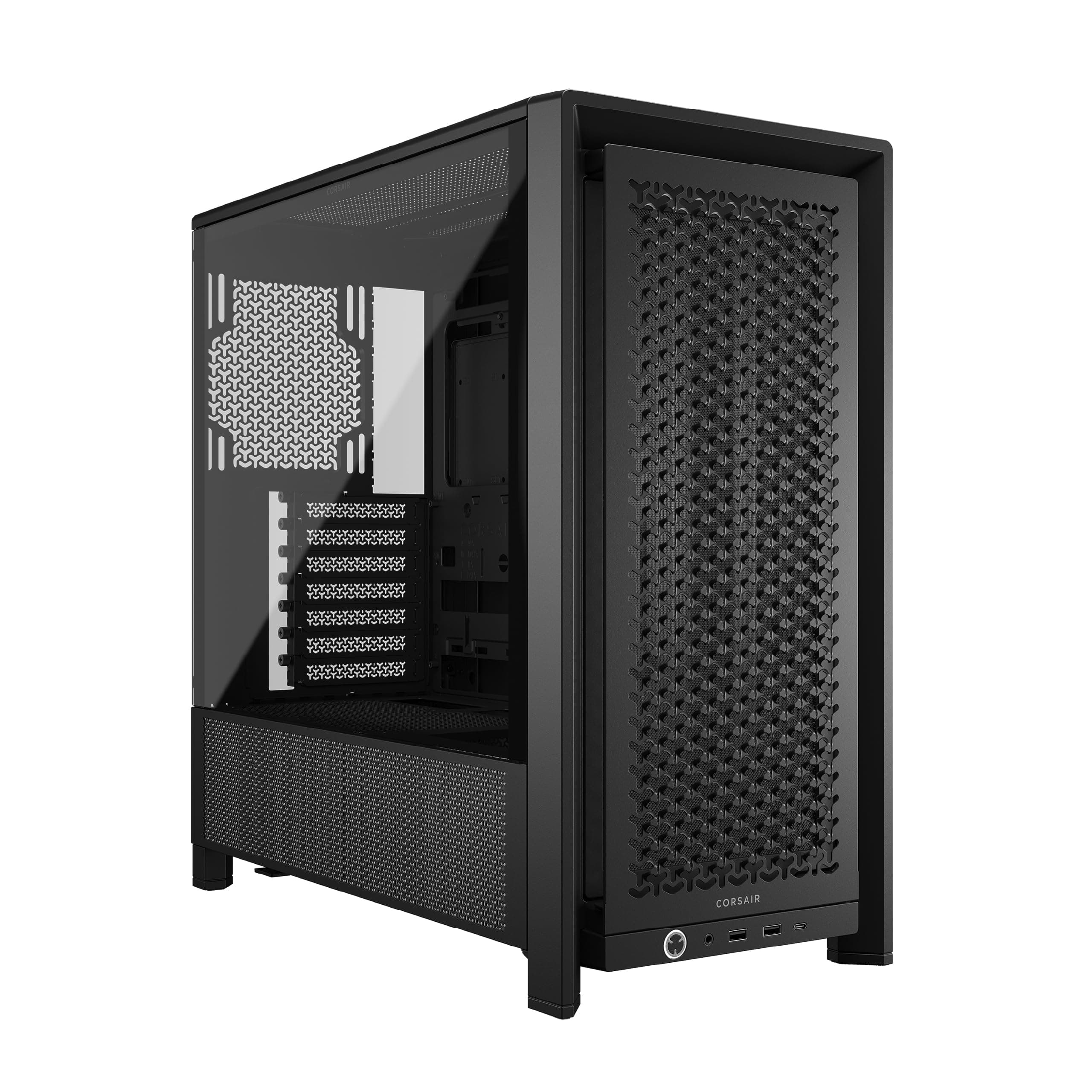 CORSAIR Frame 4000D Modulares Mid-Tower ATX PC-Gehäuse – Hoher Luftstrom, InfiniRail™ Ventilator-Montagesystem, ASUS BTF, MSI Project Zero, Gigabyte Project Stealth – Schwarz