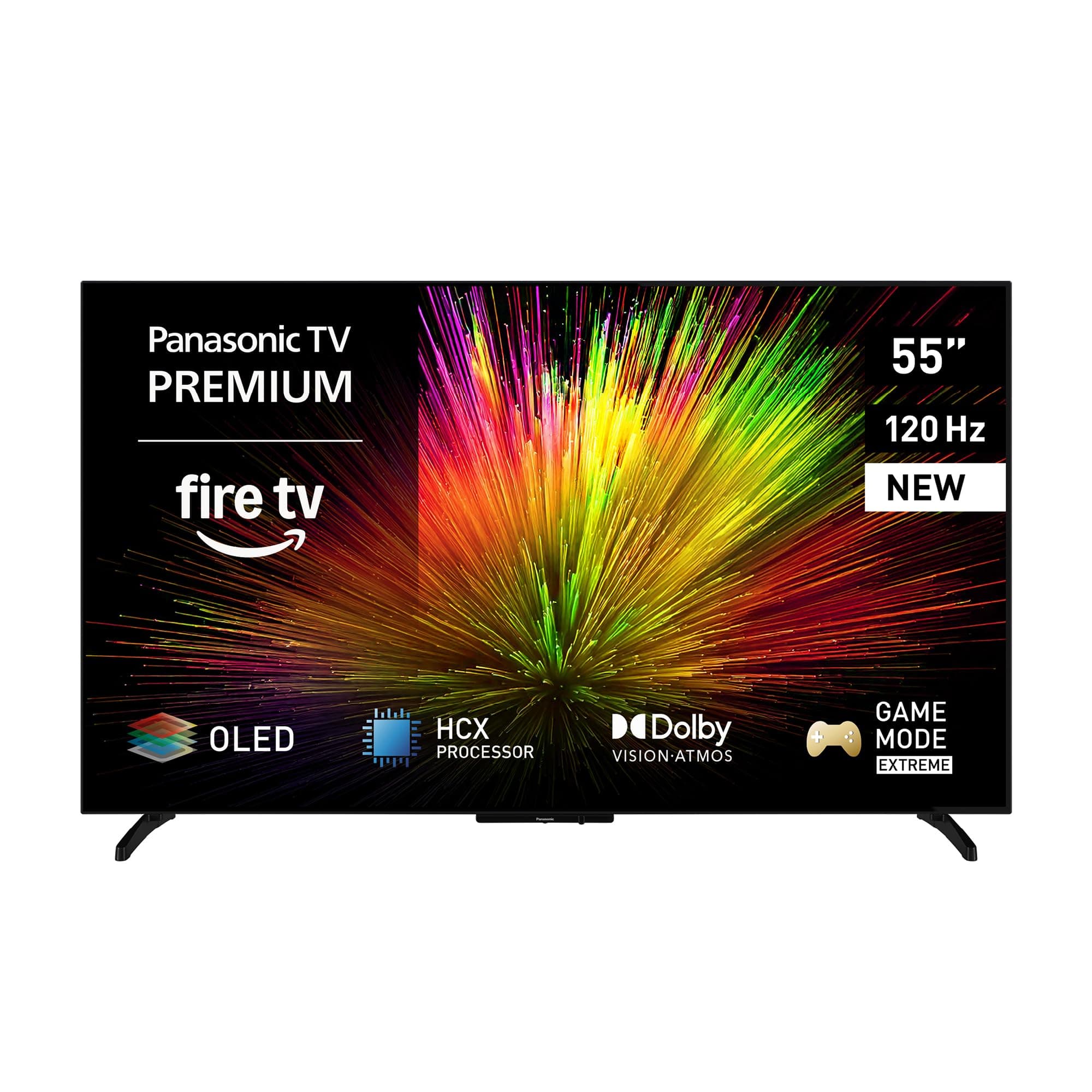 Panasonic Premium TV-55Z80BEZ, Z80B-Serie, 55 Zoll, 4K Ultra HD OLED Smart TV, 2025, Fire TV, Dolby Vision & Atmos, Game Mode Extreme, Alexa & Apple Support, Bluetooth, Schwarz