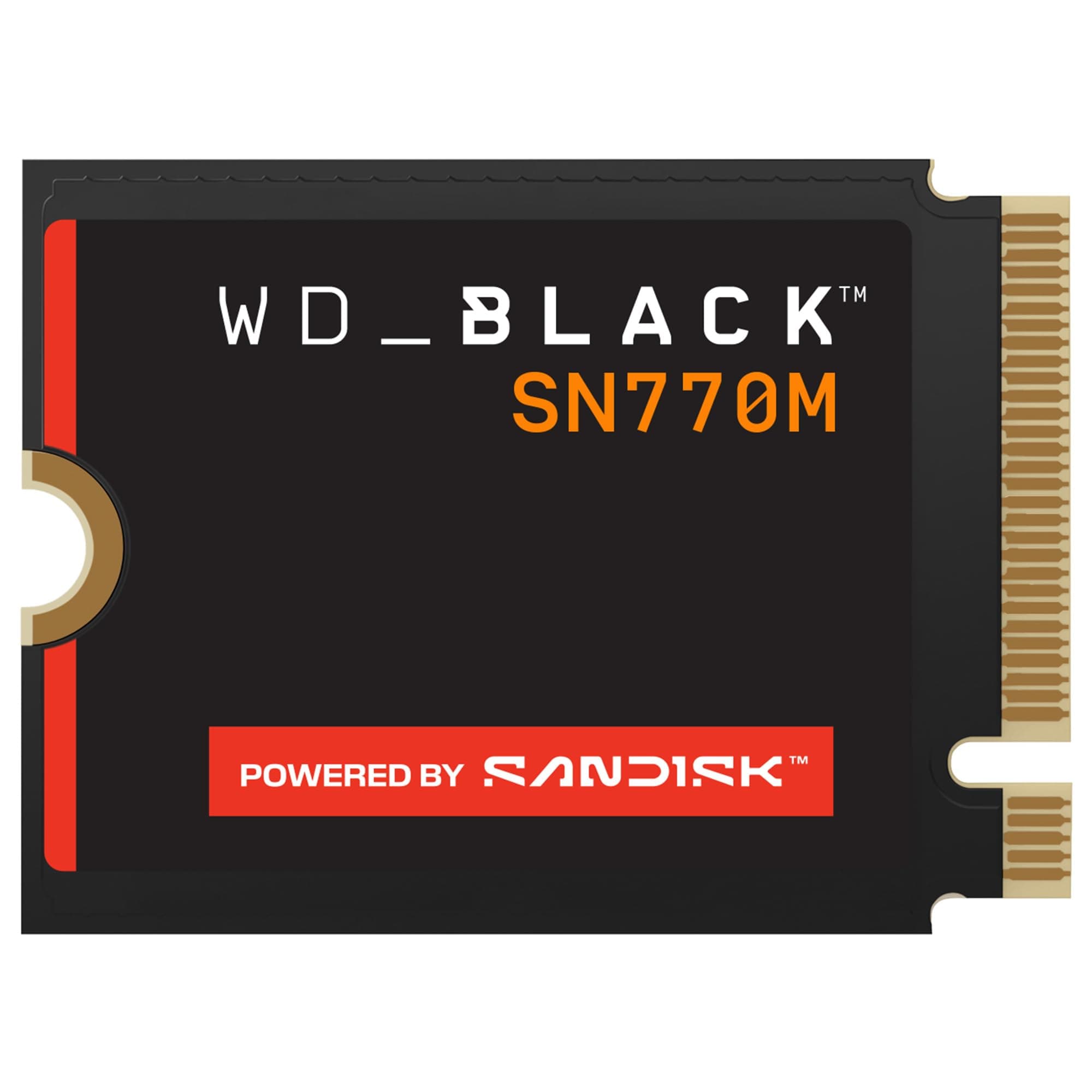 WD_BLACK SN770M 2 TB M.2 2230 NVMe SSD, für Handheld-Spielkonsolen und kompatible Laptops mit PCIe Gen 4.0, bis zu 5.150 MB/s, TLC 3D NAND, Ideal für Asus ROG Ally, Steam Deck, Microsoft Surface