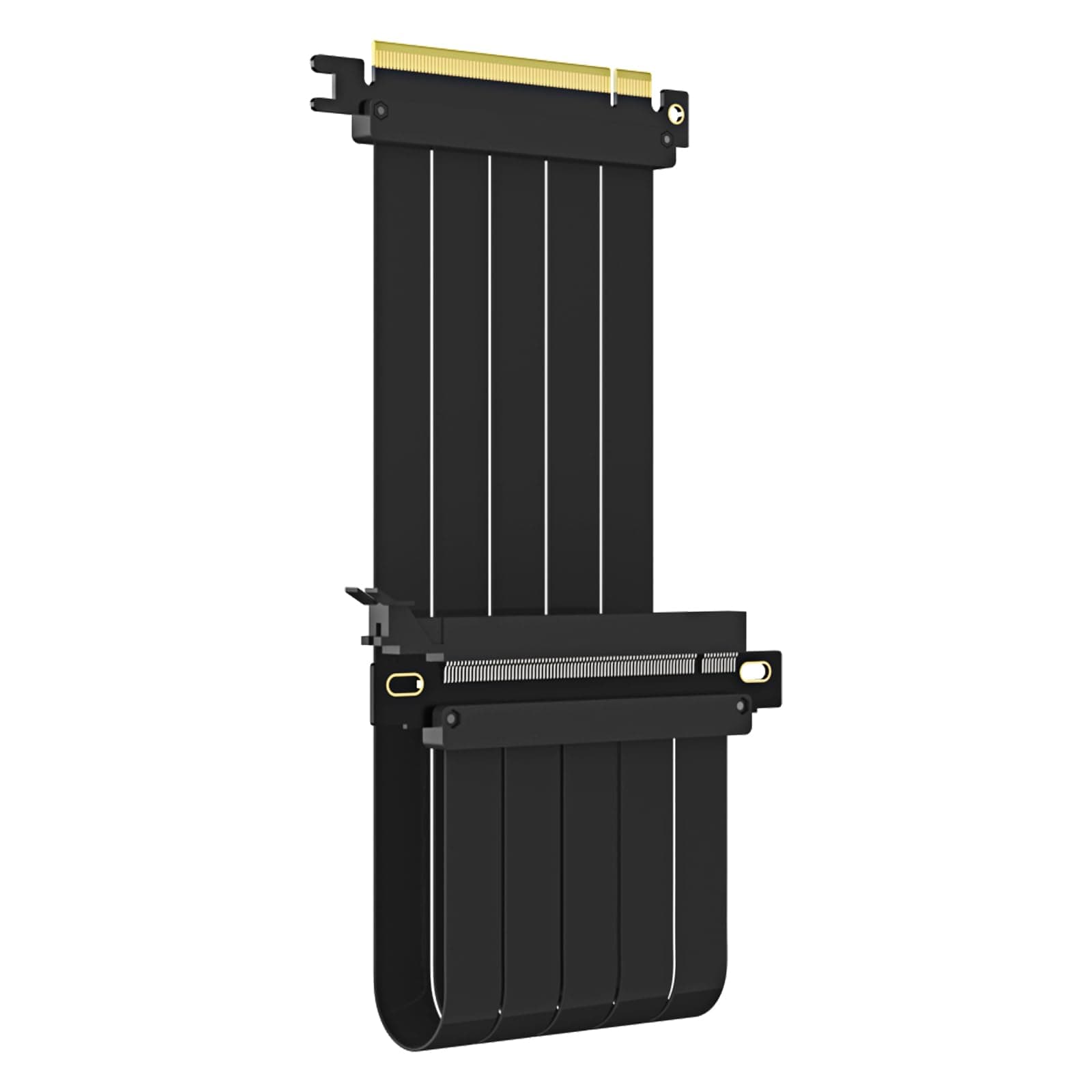 GLOTRENDS 400mm PCIe 4.0 X16 Riser Kabel für PCIe 4.0/3.0 GPUs, wie GeForce RTX 40/30 Serie und AMD Radeon RX7000/RX6000 Serie, etc.