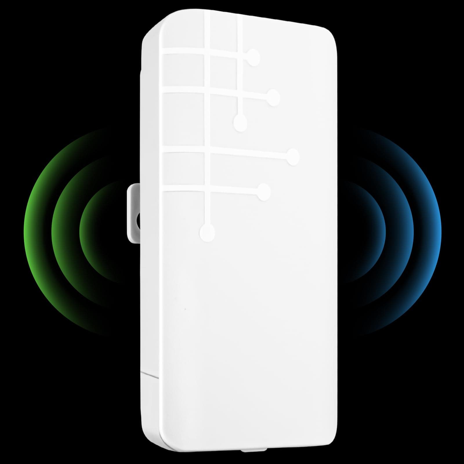 MEETOWN WLAN Verstärker Outdoor, 300Mbit WLAN Repeater Outdoor Wetterfester IP65 Repeater/AP/Router Modus, WiFi Repeater Garden mit LAN-Anschluss, Kompatibel mit 99% der Modelle
