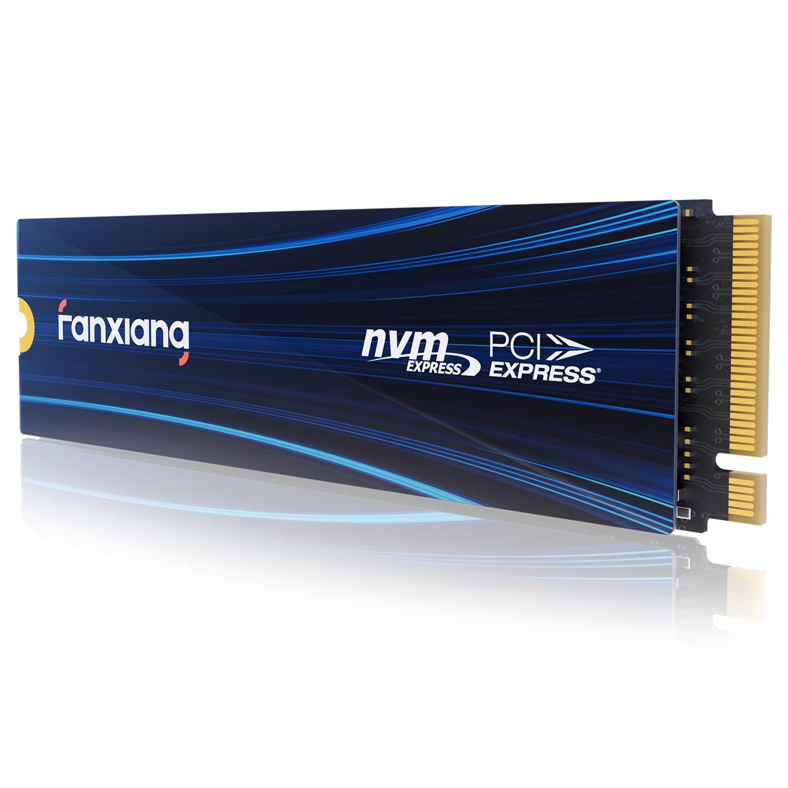 fanxiang NVMe SSD 500GB, M.2 PCIe Gen4x4 Gaming Solid State Laufwerk mit SLC Cache, 6300MB/s Lesen, Interne Festplatte für PC PS5 Laptop Datenübertragung S880E