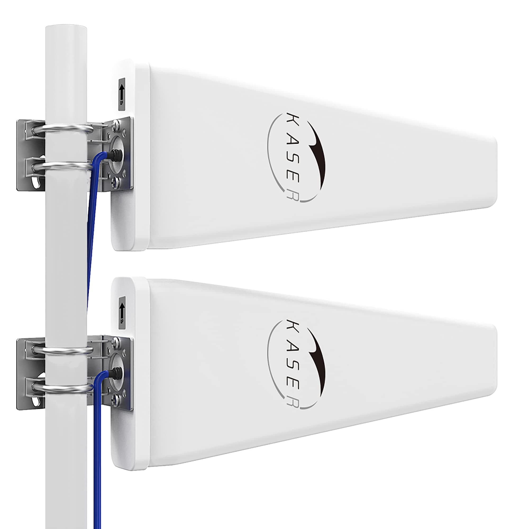 KASER LPDA 5G 4G LTE-Antenne Mimo-Richtantenne für den Außenbereich 698-2700 | 3300–3800 MHz, 12 dBi, kompatibler 5G-4G-Router, N-SMA-Ausgang mit TS9-Adapter, inklusive verlustarmes Kabel 10M