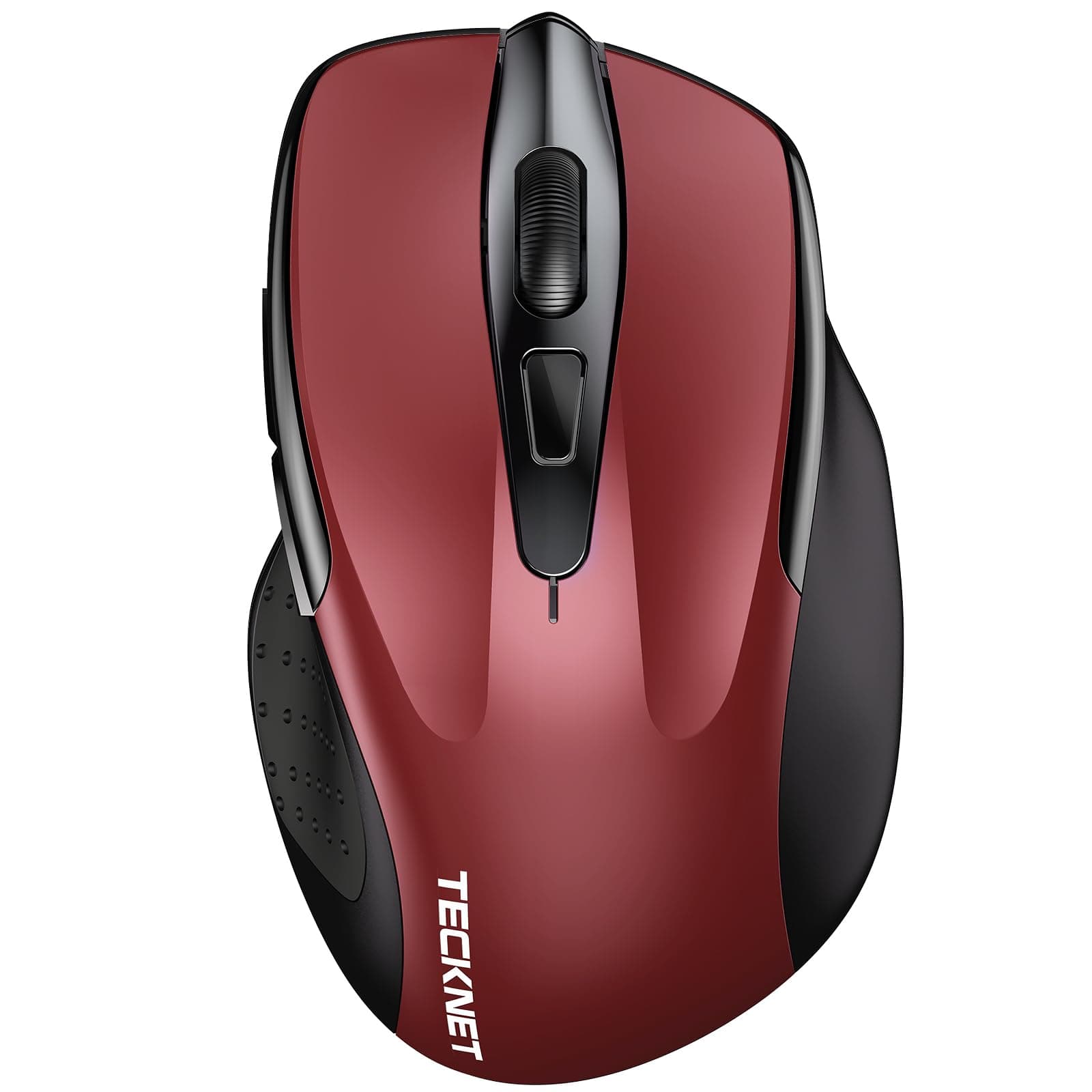TECKNET Bluetooth Maus, 4800 DPI Kabellos Ergonomische Maus (Tri-Modi: BT 5.0/3.0+2.4G), 30 Monate Batterielaufzeit, Leise Funkmaus für Laptop PC Computer, Windows, Mac OS, Android